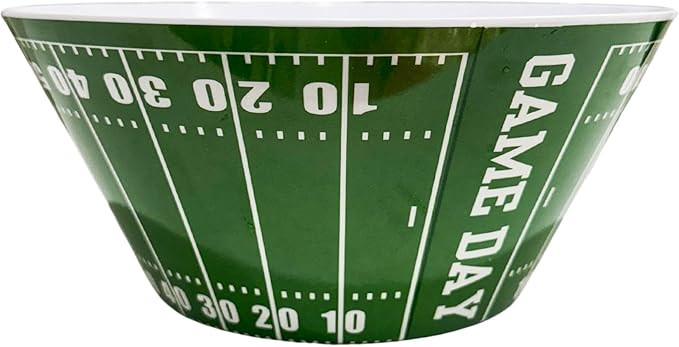 Sprinkles & Confetti Durable Green Football Snack & Serving Bowl Reusable Melamine Dish for Game ... | Amazon (US)