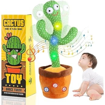 Aunpoos Kids Dancing Talking Cactus Toys for Baby Boys and Girls, Singing Mimicking Recording Repeat | Amazon (US)