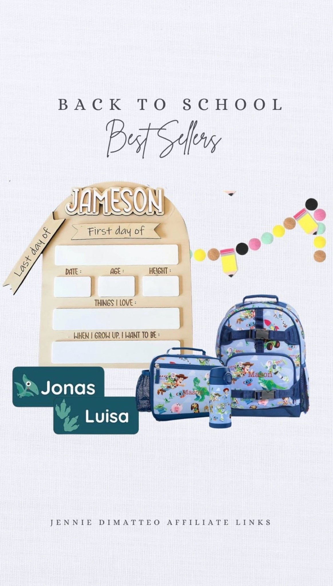 Must Haves for this school year! 

Boys Backpacks. Back To School. Kids School Supplies. School Sign. Name Tags.

#LTKKids #LTKSeasonal #LTKmomlife