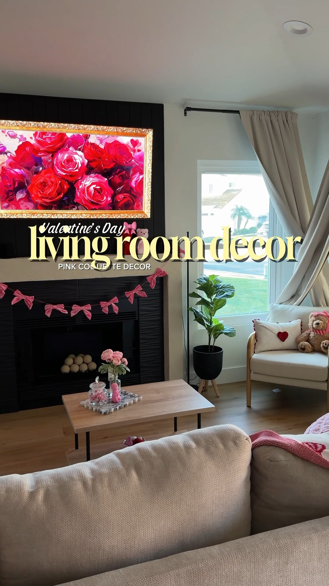 Turning my living room into a Valentine’s Day dream!🩷🧸🎀🌸

#LTKHome #LTKValentine #LTKSeasonal