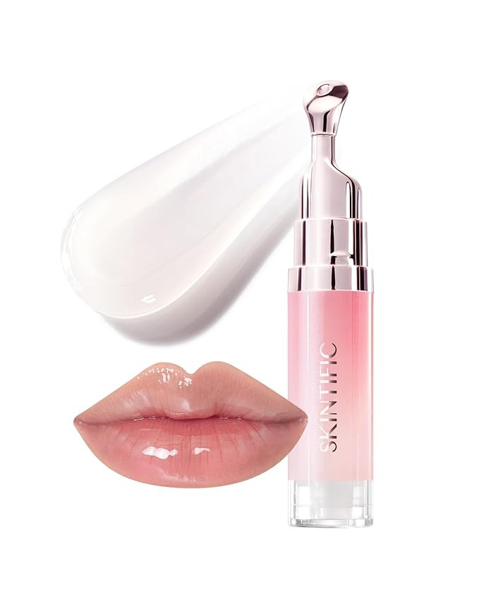 Hydrating Brightening Lip Serum, Smooth Tinted Lip Stain, Plumping Lip Gloss with Polypeptide Squ... | Amazon (US)