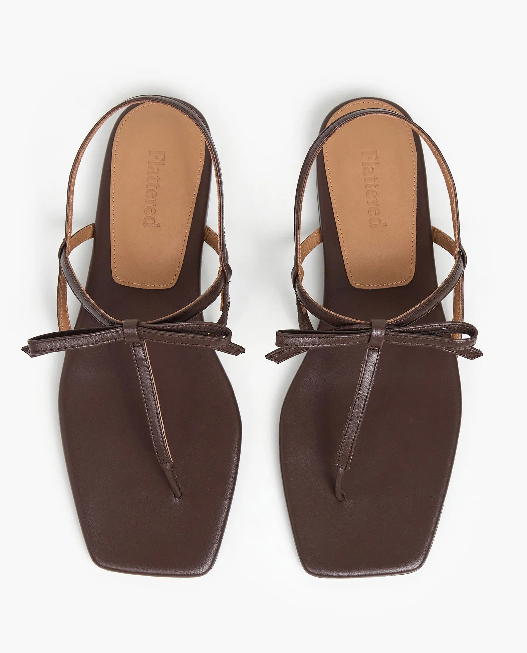 Sina Leather Chocolate Sandal | Flattered