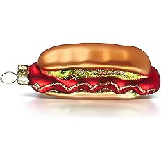 Joiedomi Hot Dog Mini Christmas Ornaments, Food Blown Glass Small Ornament for Christmas Tree Han... | Amazon (US)