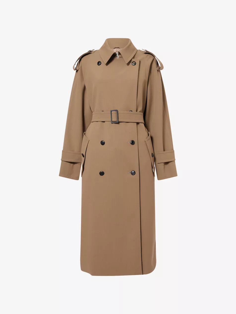 Double-Breasted Wool Trench Coat | Selfridges