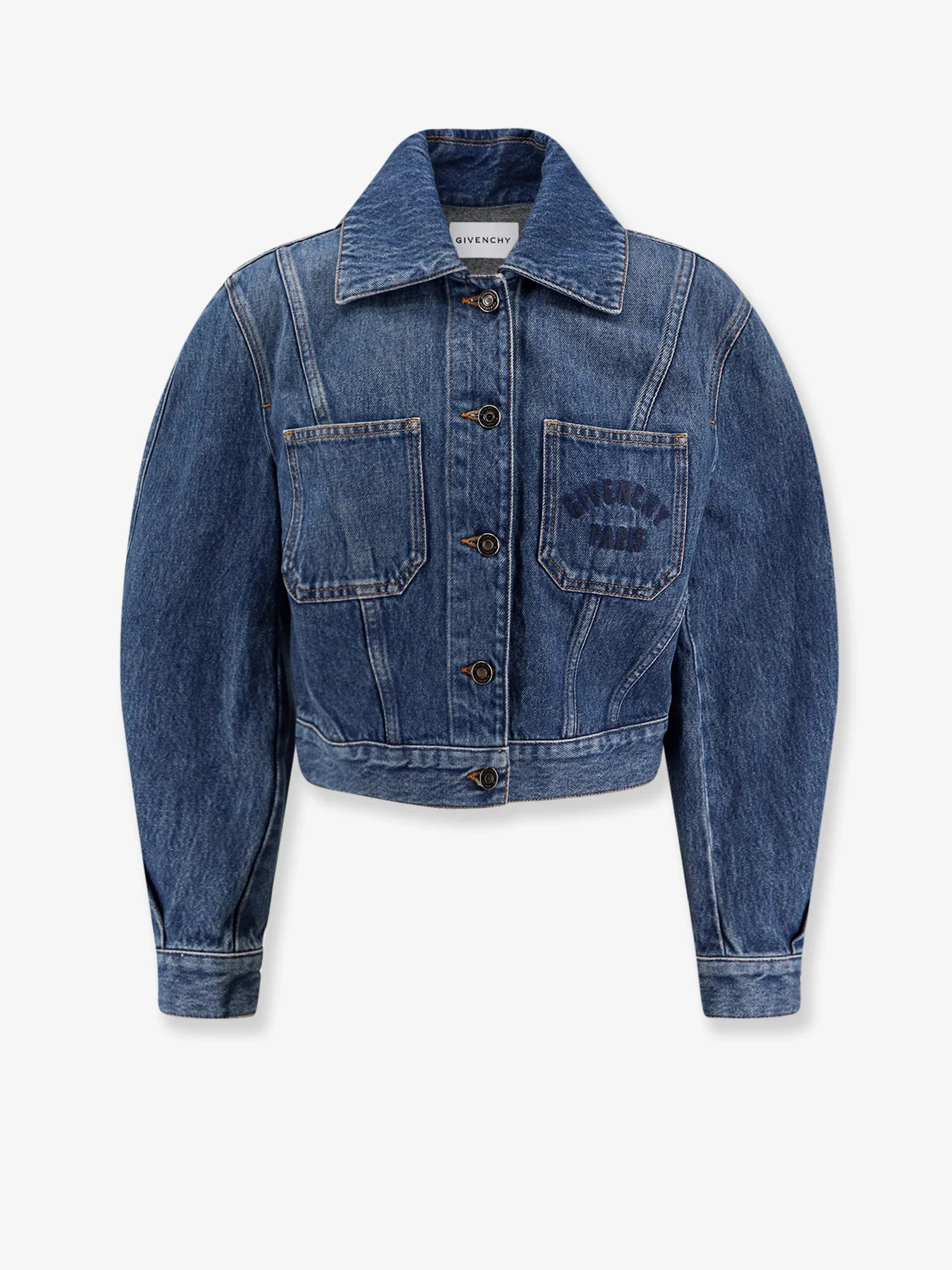 Denim Jacket with Logo embroidery - GIVENCHY - gender_Woman | Nugnes 1920