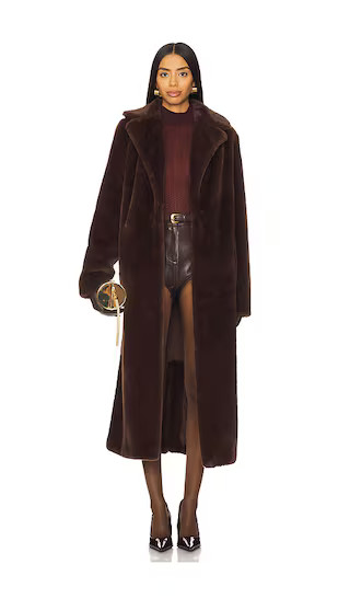 Miss Tiffy Faux Fur Jacket in Brown Faux Fur | Revolve Clothing (Global)