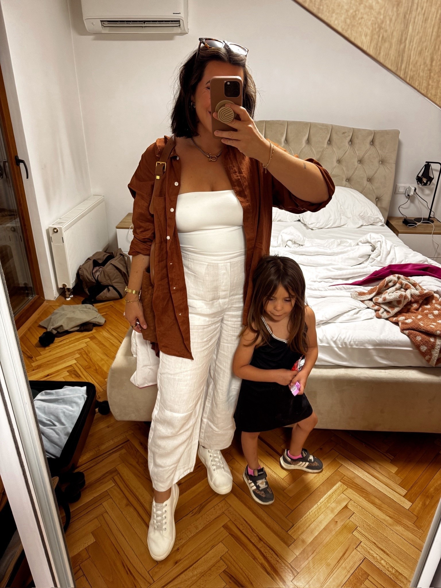 Linen pants back in stock and ON SALE! Casual summer outfit, one of my outfits I wore in Europe! Linen top and bottom so flowy and lightweight, can't go wrong with a tube top. The shoes are so comfy made walking the streets so much better. 

Summer outfit, date night outfit, casual outfit, linen outfit, midsize

#LTKootd #LTKSeasonal #LTKMidsize