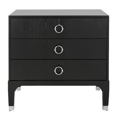 Safavieh Lorna Black Nightstand Lowes.com | Lowe's