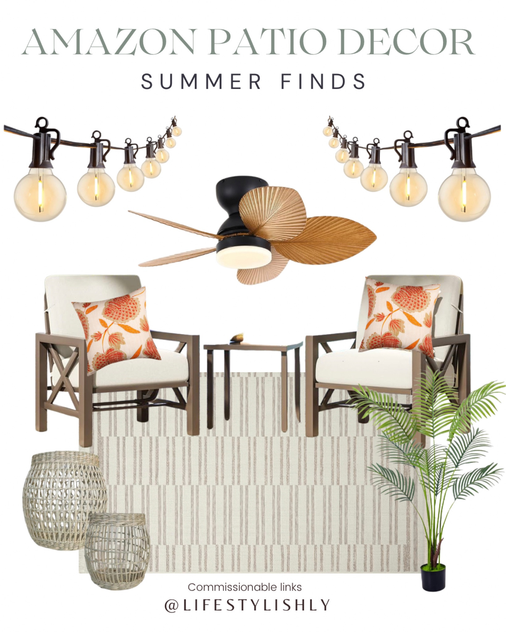 Summer patio finds from Amazon! 

#LTKSeasonal #LTKhome #LTKsalealert
