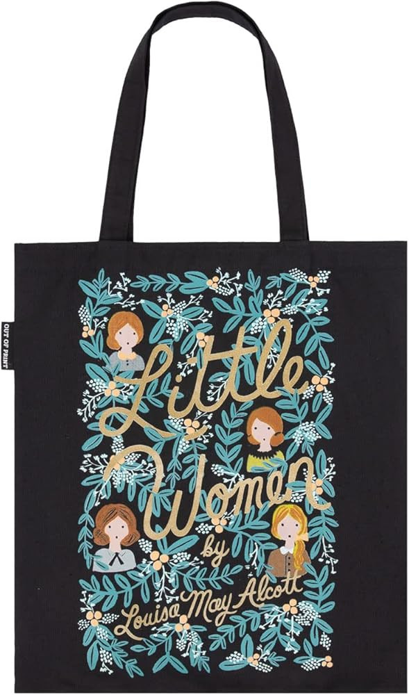 Out of Print Little Women (Louisa May Alcott) Puffin in Bloom Tote Bag with Inner Pocket - Gift f... | Amazon (US)