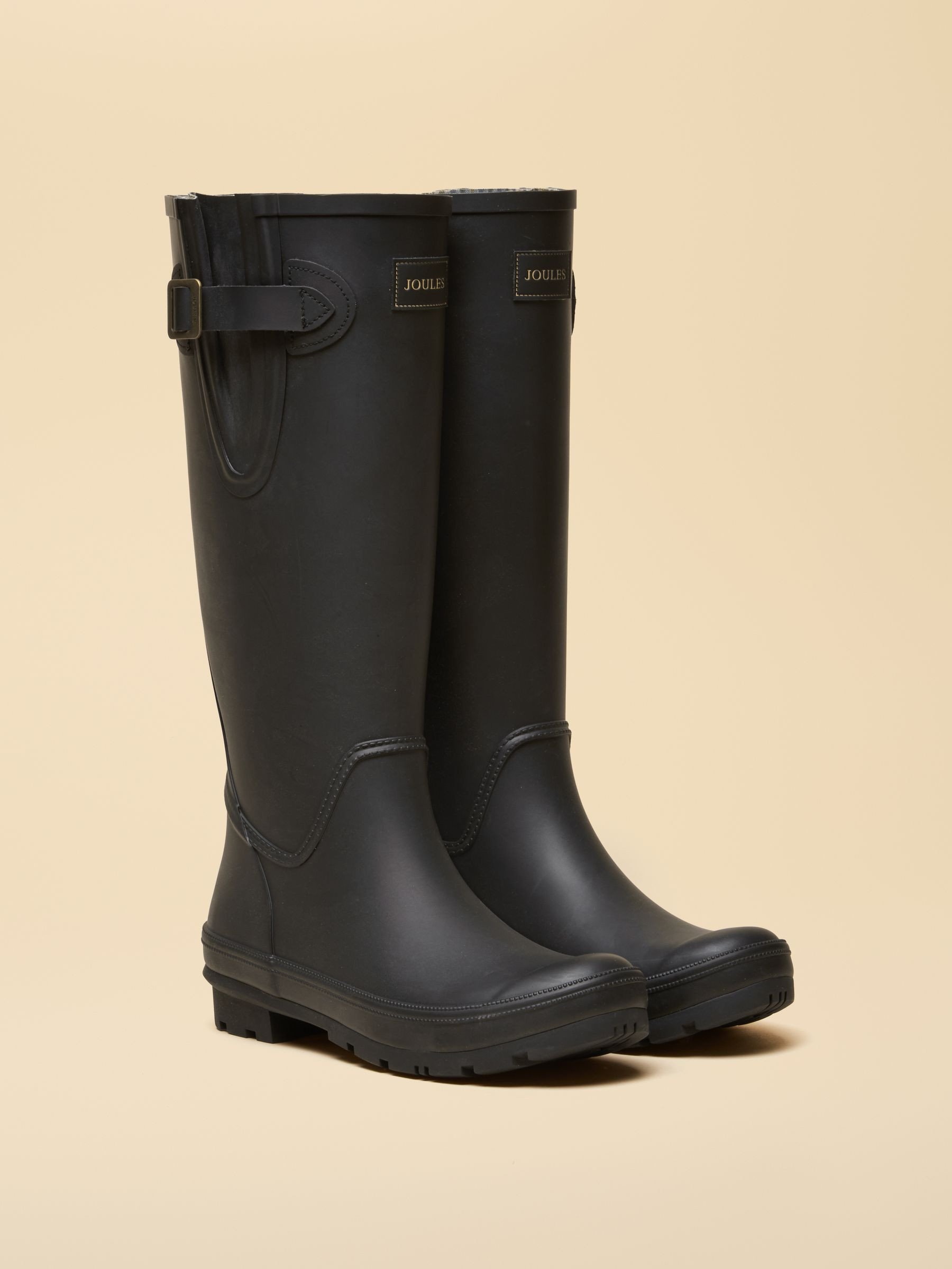 Houghton Black Adjustable Tall Wellies | Joules | Joules