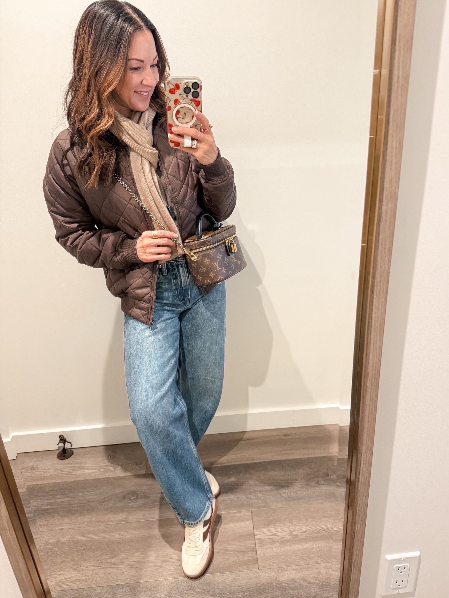 Easy winter outfit for busy moms!
Barrel jeans petite 24
Cashmere Sweater XS
Matching cashmere scarf 
Sneakers TTS
Quilted bomber jacket XS

Winter outfit inspo, easy winter look, quilted jacket, wide leg jeans, comfortable shoes, everydayholly

#LTKSeasonal #LTKPetite #LTKmomlife