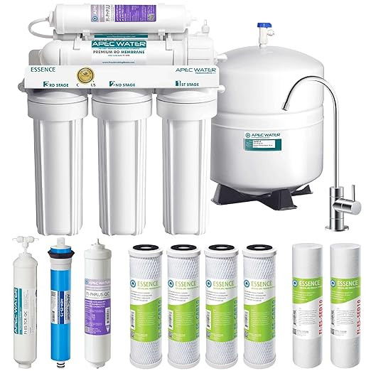 APEC Water Systems ROES-PH75 Essence Series Top Tier Alkaline Mineral pH+ 75 GPD 6-Stage Certifie... | Amazon (US)