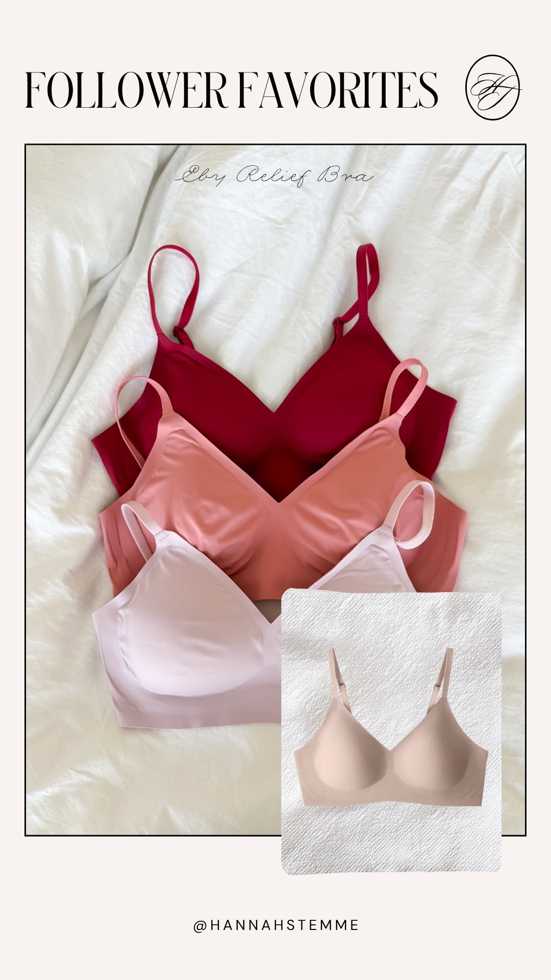 Use code “ HANNAHTFS15” to save 15% off these bras!

A top mom favorite for a reason 🙌
This is the bra I reach for daily—seamless, supportive, and actually comfortable enough for long workdays, errands, and everything in between.

If you’re refreshing your everyday essentials, start here.

✨ Shop all colors in my LTK — you’ll want more than one!

#LTKootd #LTKWorkwear #LTKdayinmylife