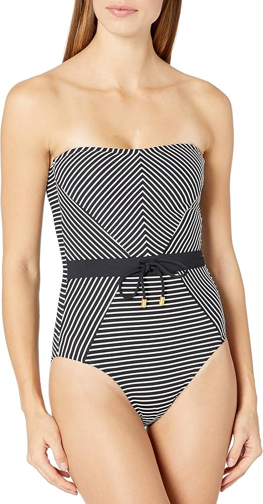 La Blanca Women's Bandeau One Piece Swimsuit | Amazon (US)