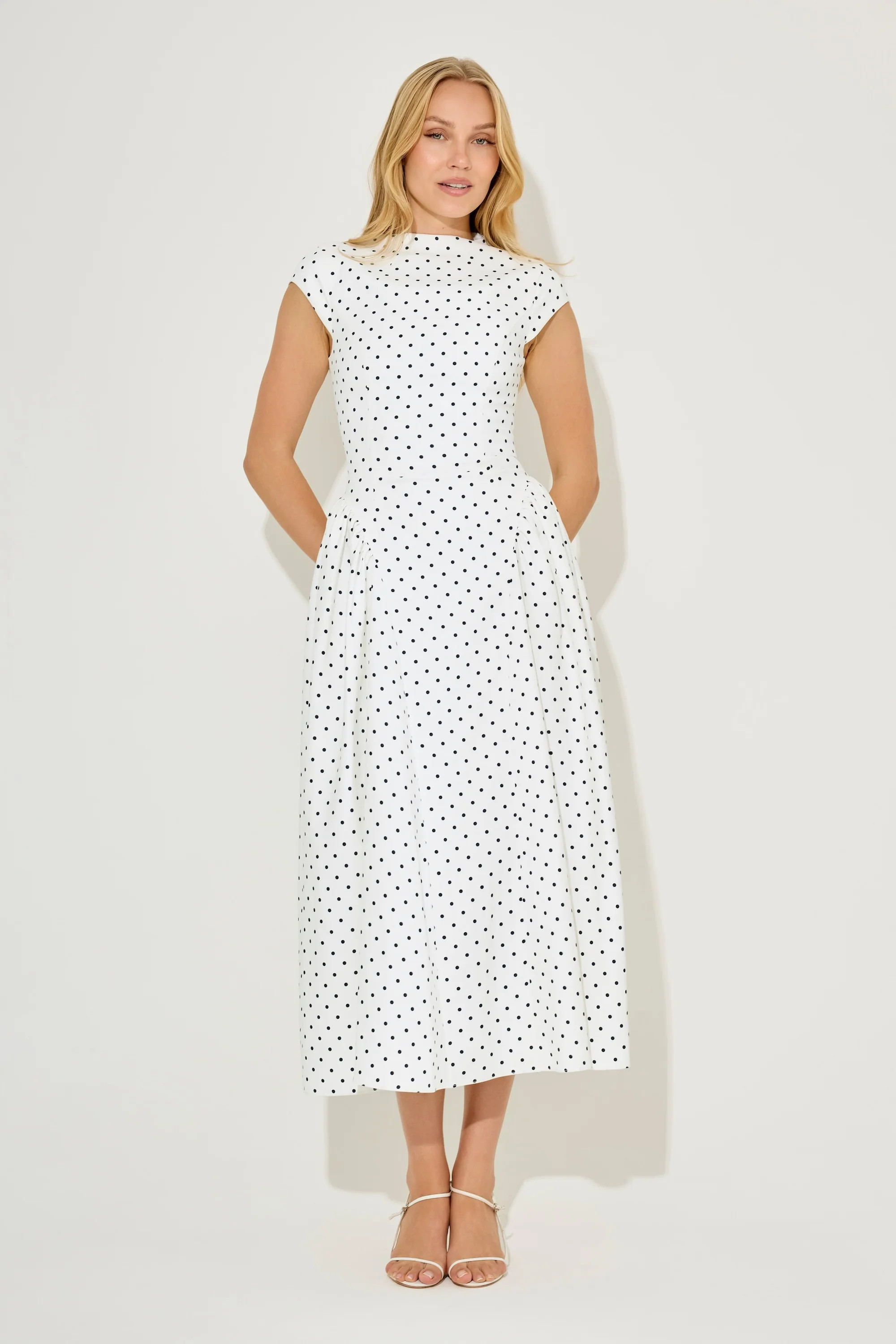 Cap Sleeve Gathered Midi Dress | Odd Muse