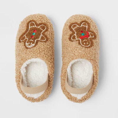 Toddler Gingerbread Scuff Slippers - Wondershop™ Camel | Target