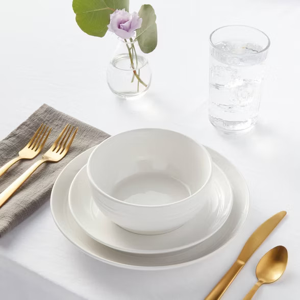 12pc Stoneware Westfield Dinnerware Set - Threshold™ | Target