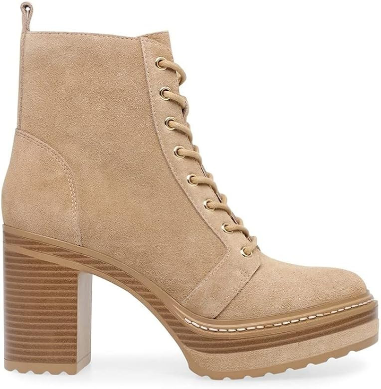 Steve Madden Womens Sheridan Suede Round Toe Ankle Boots | Amazon (US)