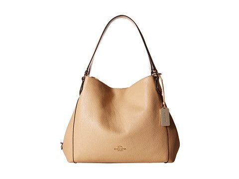 COACHRefined Pebble Leather Edie 31 Shoulder Bag | Zappos