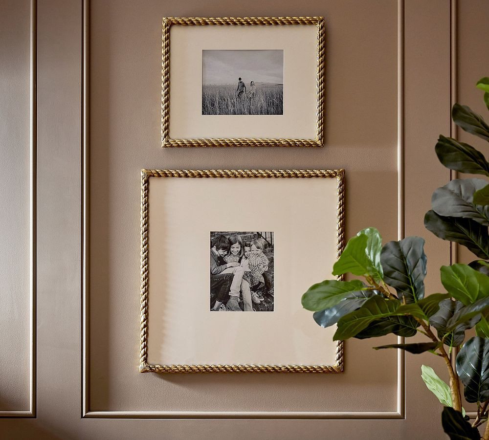 Antique Brass Rope Gallery Frame | Pottery Barn (US)