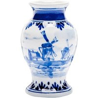 Small Delft Blue Vase With Landscape Design, Hand-Painted Porcelain Signature | Etsy (US)