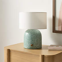 Green Terrazzo Kids Table lamp | Crate & Barrel