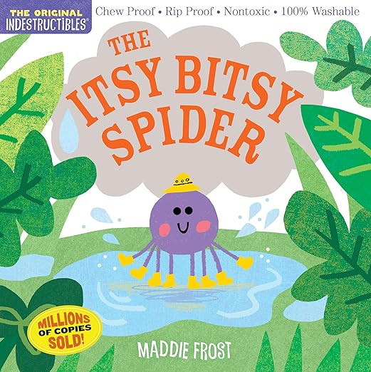 Indestructibles: The Itsy Bitsy Spider: Chew Proof · Rip Proof · Nontoxic · 100% Washable (Boo... | Amazon (US)