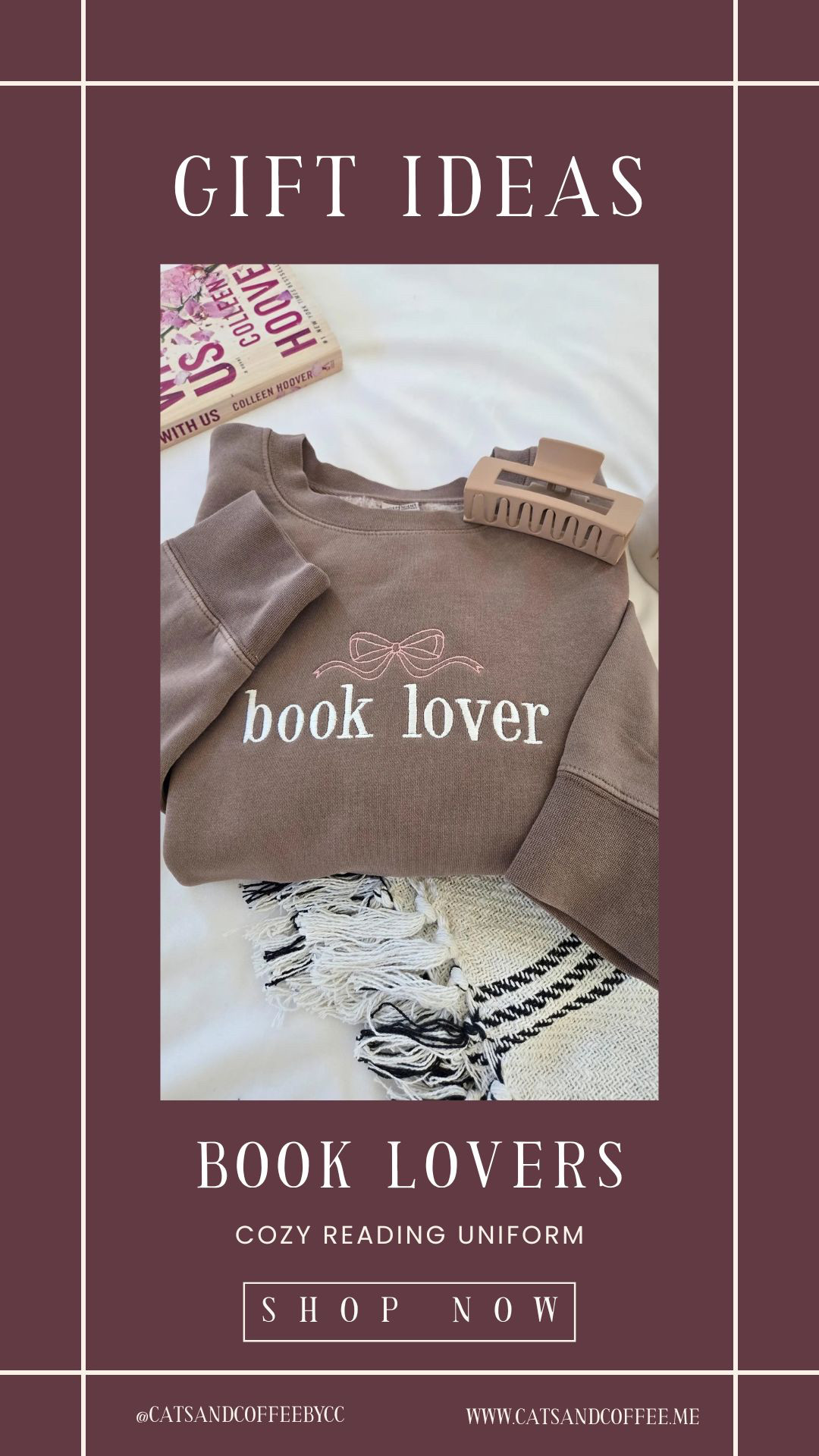 The Best Gifts for Book Lovers: Cozy Reading Uniform 🛋️ A soft, literary-inspired sweatshirt that makes reading marathons even better. Perfect for casual winter weekends, Christmas gift exchanges, or cozy nights in with a favorite book. I’m tagging more bookish gift ideas too — like cozy mugs, candles, and fleece blankets — for every reader on your holiday list. 

 #LTKGiftGuide #LTKSeasonal #LTKStyleTip