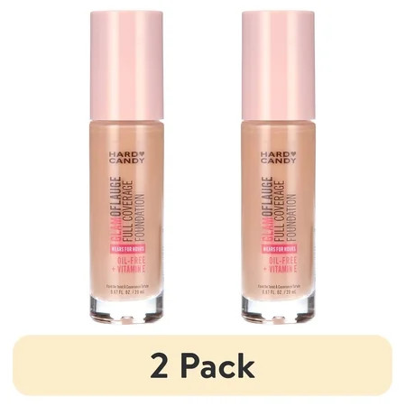 (2 pack) Hard Candy Glamoflauge Full Coverage Foundation, 1509 Cool Beige | Walmart (US)