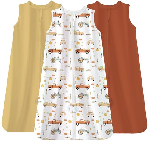 TotAha Sleep Sack 0-6 months 0.5 TOG, Lightweight Summer Transition Sleeping Bag for Babies Boy Girl, Infant Baby Wearable Blanket 3-Pack | Amazon (US)