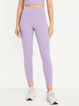 High-Waisted StudioSmooth 7/8 Leggings | Old Navy (US)