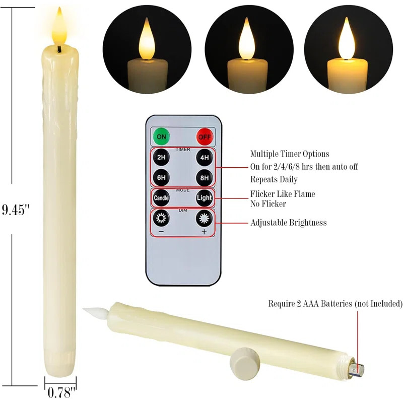 Symple Stuff 6 Piece Unscented Taper Candle & Reviews | Wayfair | Wayfair North America