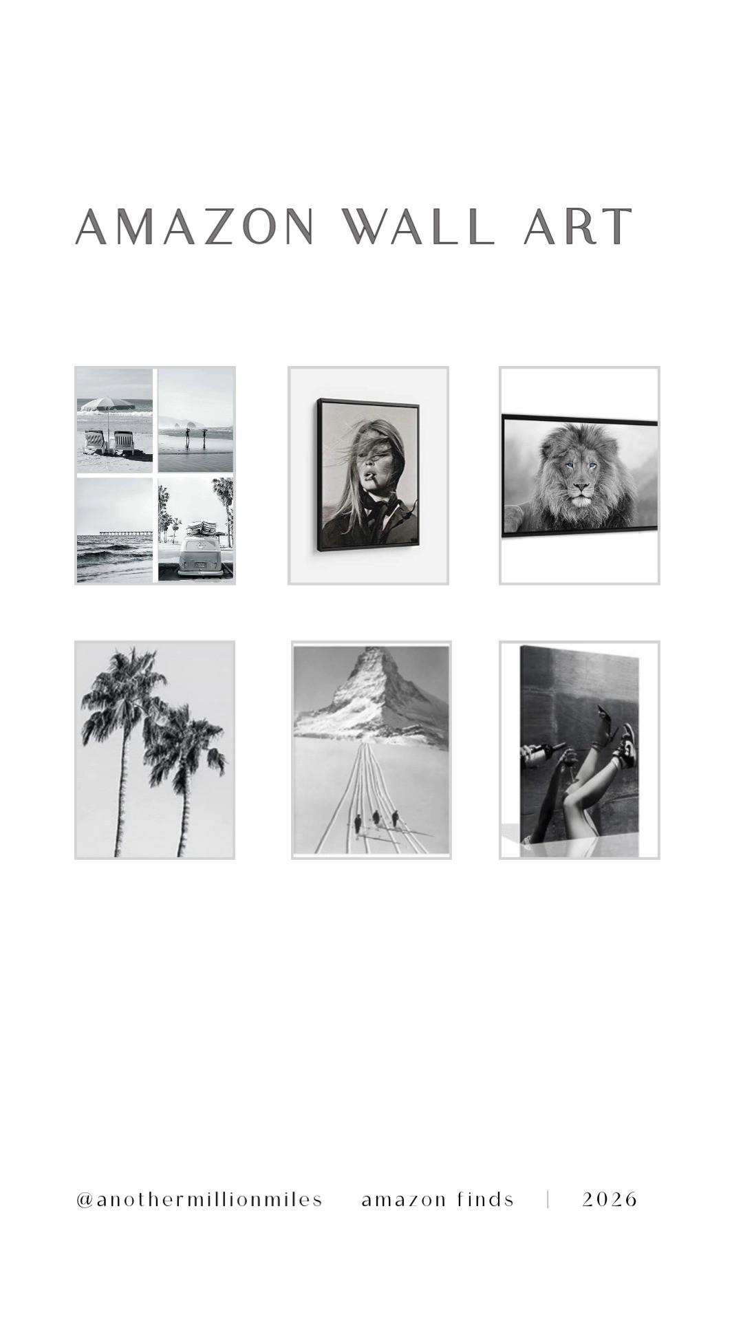 Amazon wall art that gives “boutique hotel” energy in five minutes. 🤍🖤
I’m obsessed with black + white prints because they make any space feel clean, calm, and intentionally styled (without clashing with anything). These are my current favorites for a gallery wall, bedroom refresh, or a chic entry moment. Linked all the prints here.  

 #LTKdayinmylife #LTKHome #LTKFindsUnder100