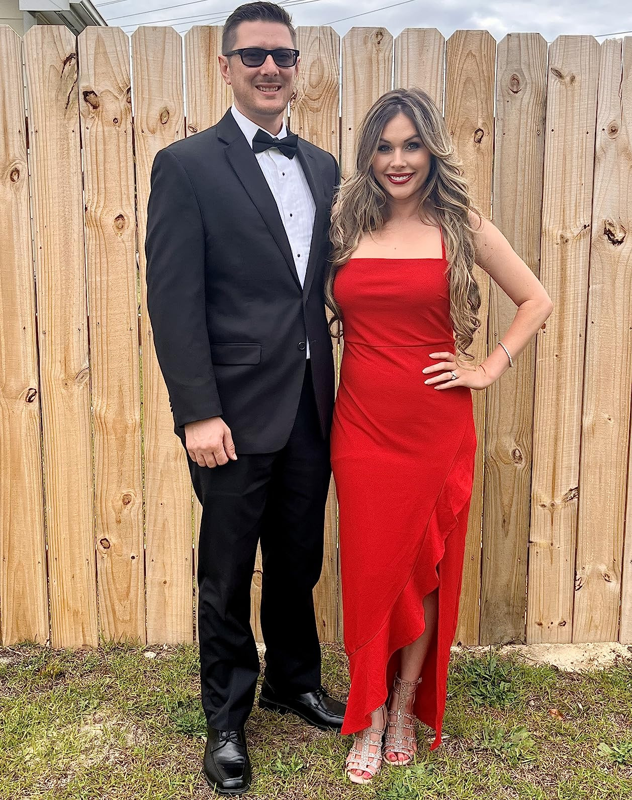 ANRABESS Women Prom Dresses Sleeveless Bodycon Ruffle Side Split Party Cocktail Maxi Long Dress | Amazon (US)