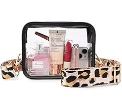 Clear Crossbody Bag for Women, Clear Bag Stadium Approved Clear Purse with Adjustable Strap | Amazon (US)