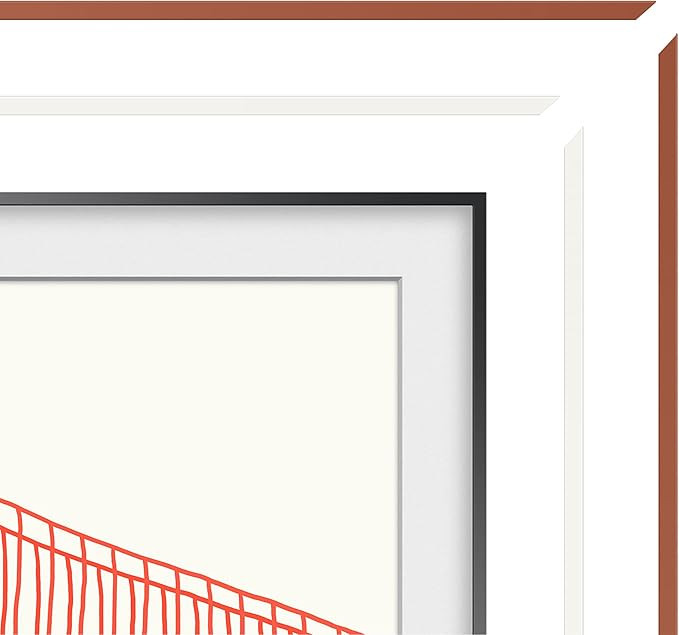 SAMSUNG 55-inch The Frame Customizable Bezel -Beveled White (VG-SCFA55WTCZA, 2021 Model) | Amazon (US)