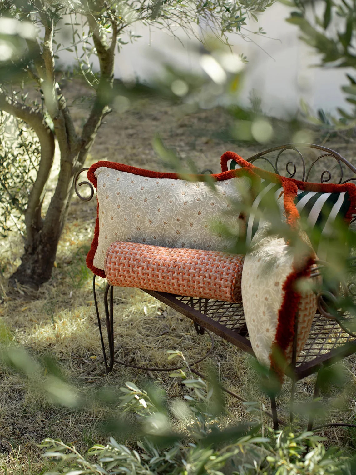 Handgefertigte Outdoor-Nackenrolle Janis | Westwing EU