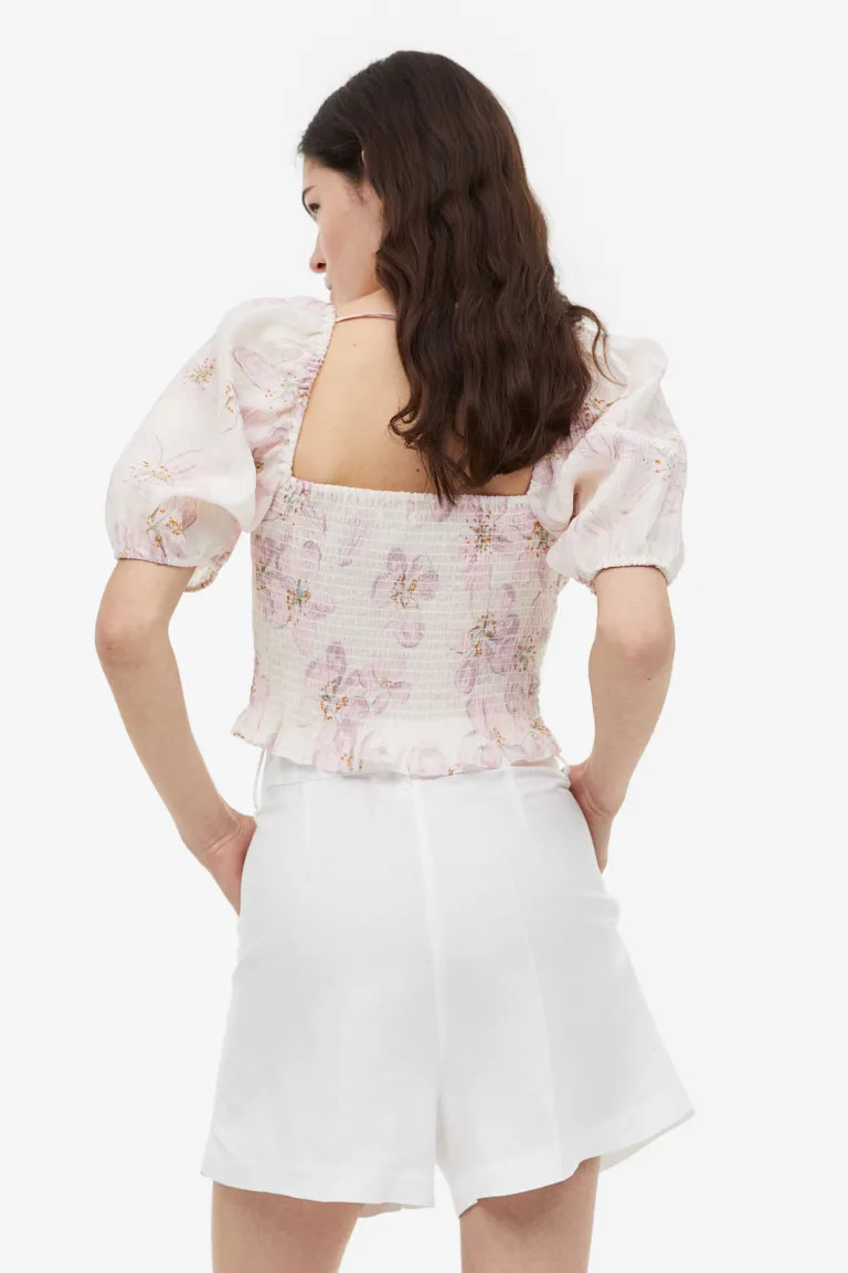 Bermuda in misto lino | H&M (FR, IT, ES, PT, BE)