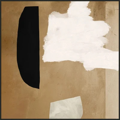 Neutral Study 1 - Floater Frame Print on Canvas | Wayfair North America