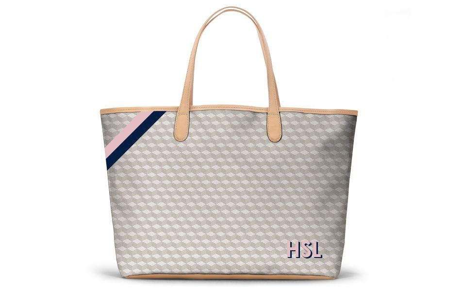 St. Anne Tote - Monogram Stripe | Barrington Gifts