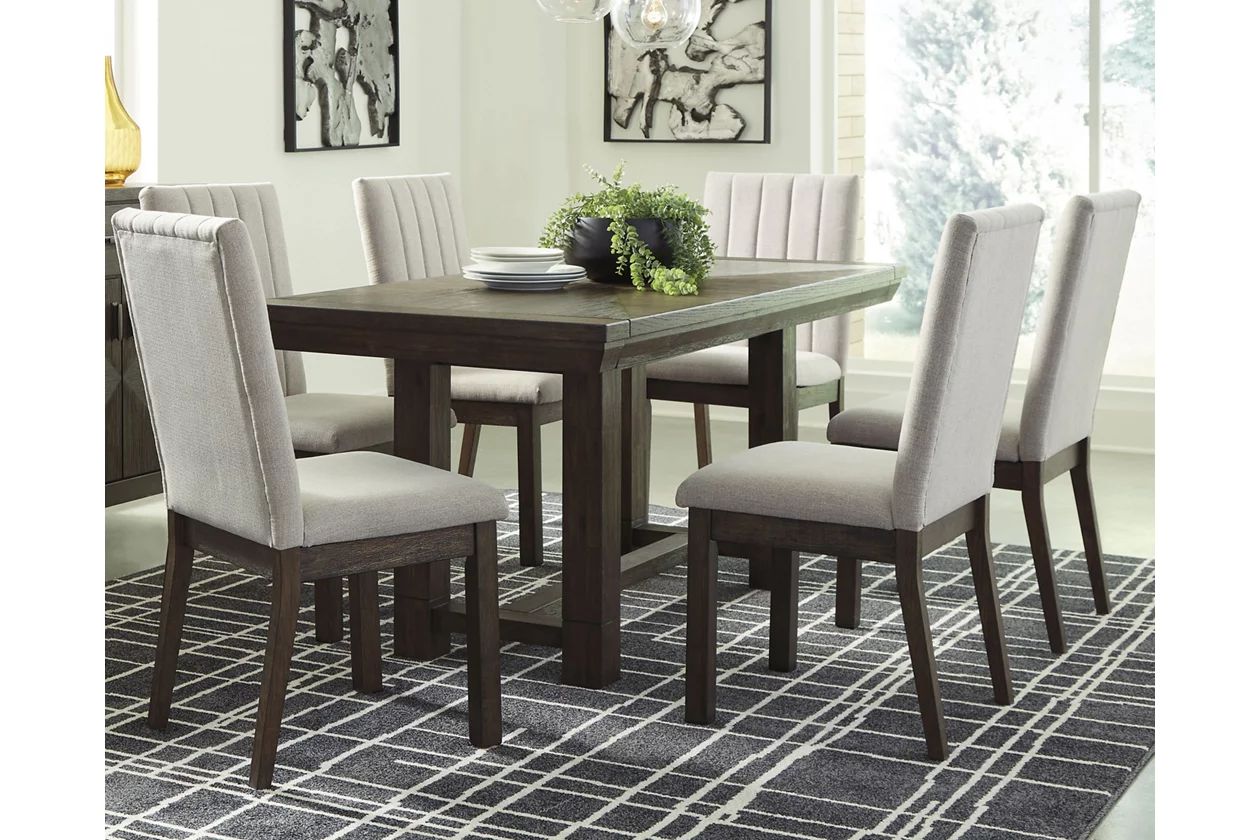 Dellbeck Extendable Dining Table with Trestle Base | Ashley Homestore