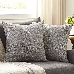 Grey 24x24 Pillow Cover + 9 Other Sizes / Fawn Grey pillow / 24x24 Gray  accent pillow / 24x24 Grey throw pillow / Gray Pillow Sectional sofa