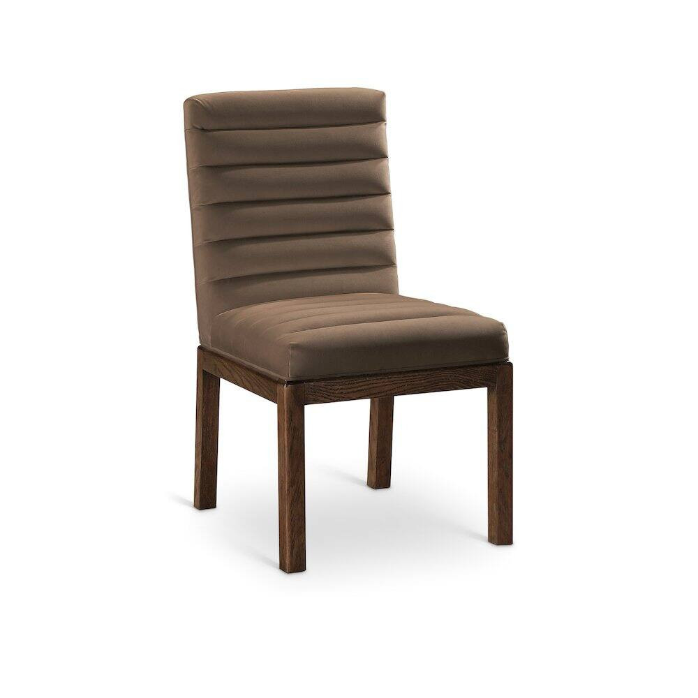 Meridian Furniture - Evelyn Velvet Dining Chair - Brown | Best Buy U.S.