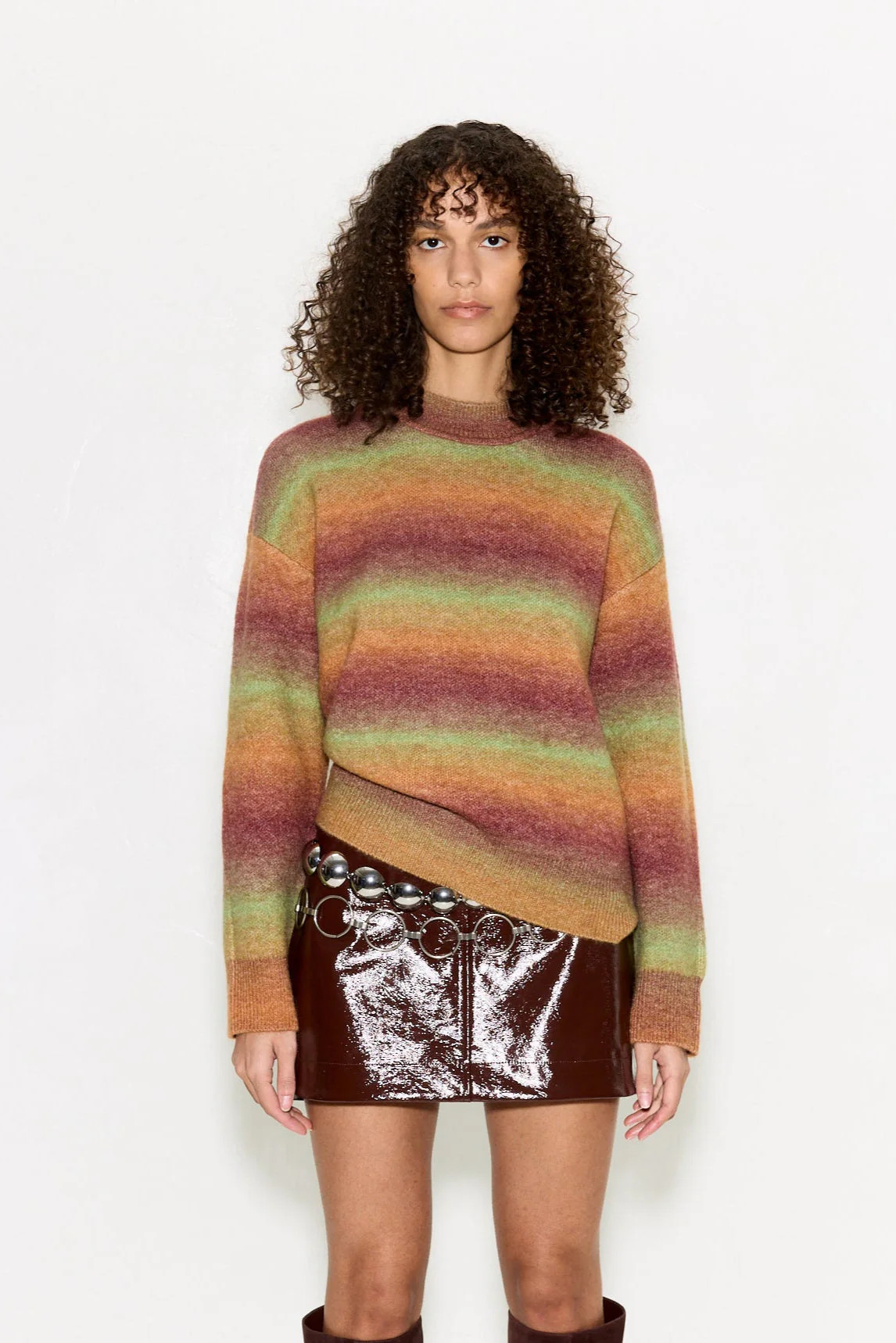 Calder Knit Sweater In Autumn Ombre | Simon Miller