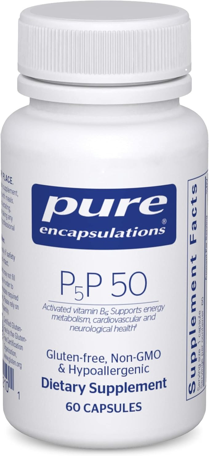 Pure Encapsulations P5P 50 - Active Vitamin B6 - Supports Energy Metabolism & Brain Health* - Glu... | Amazon (US)