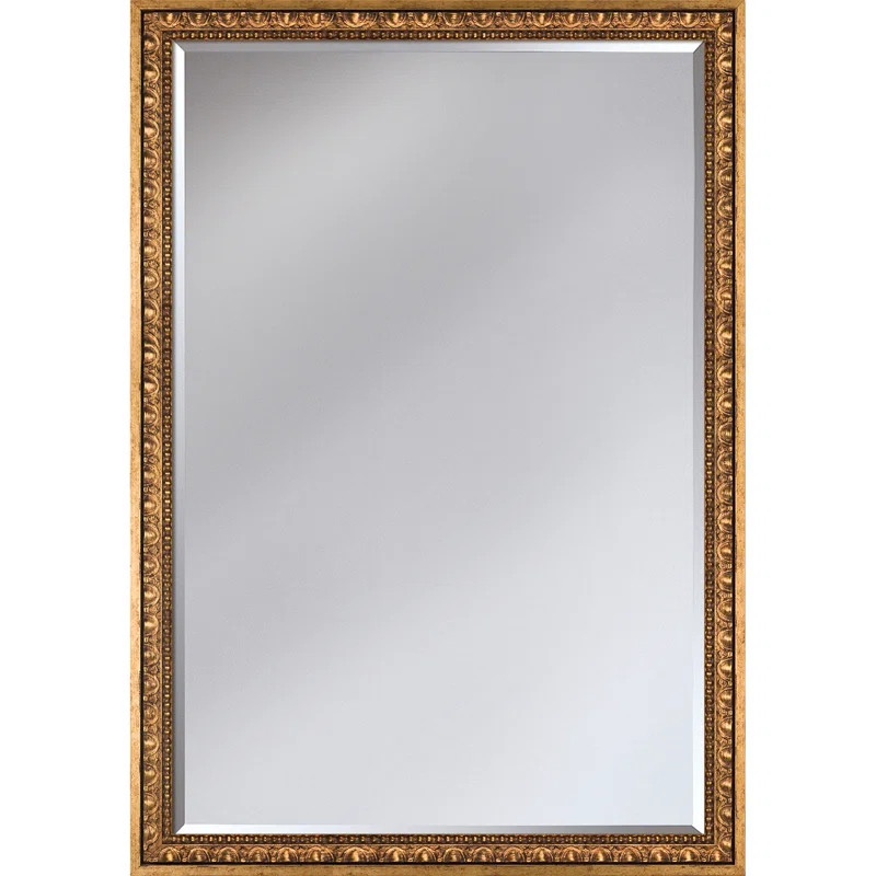 Ginko Rectangle Wood Wall Mirror | Wayfair North America