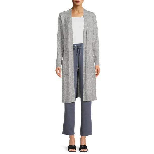 Time and Tru Women's Open Front Duster Cardigan - Walmart.com | Walmart (US)