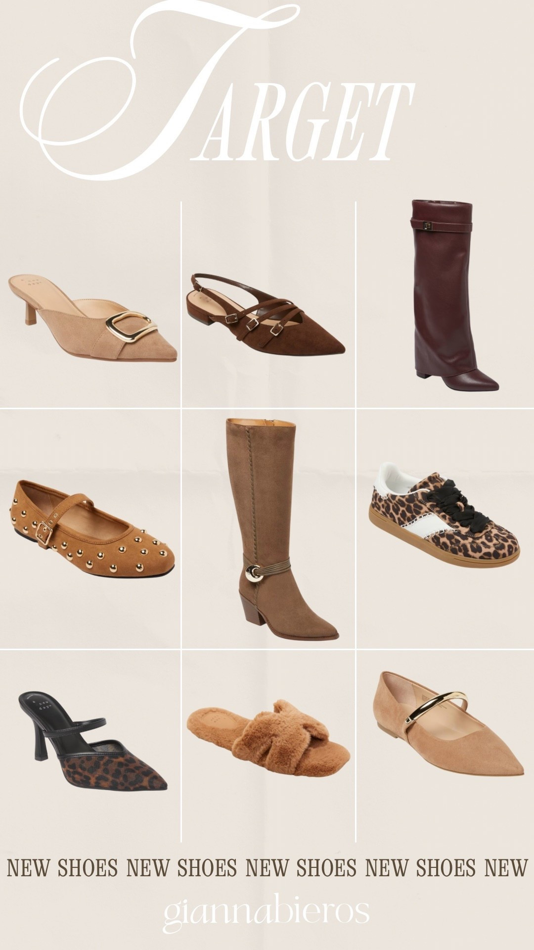 New fall shoes at target 

Boots 
Sneakers 
Leopard shoes 

#LTKStyleTip #LTKShoeCrush #LTKSeasonal
