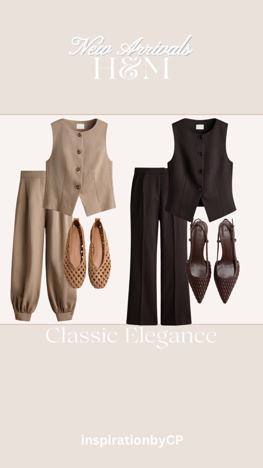 Dressy Spring outfits 
#woven #linen #trousers #chocolatebrown #ootd #hm 

#LTKU #LTKootd